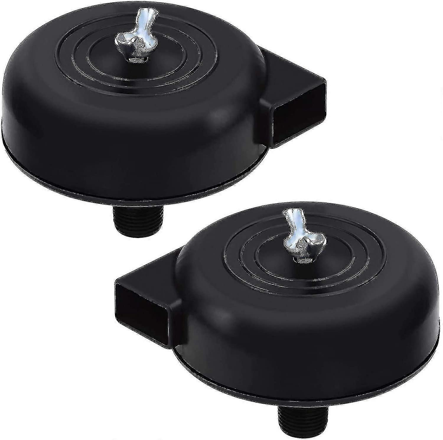 2 Pcs Compressor Filters Black