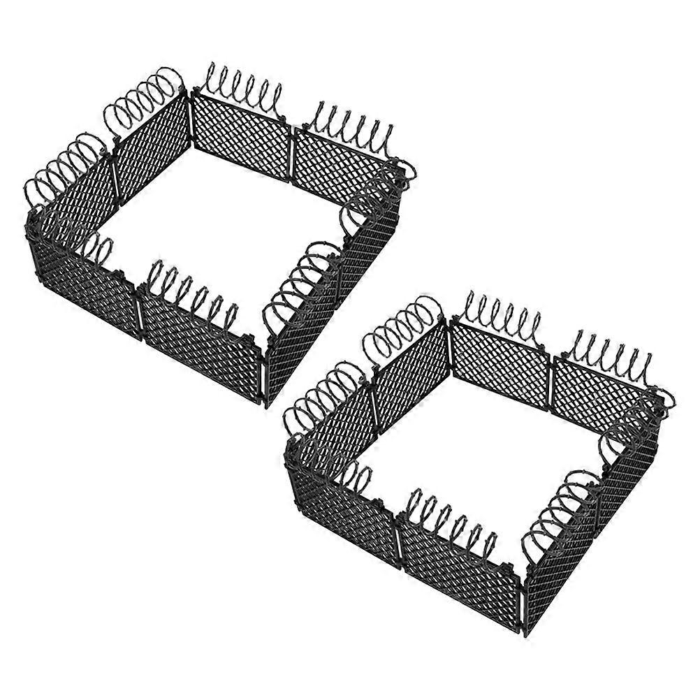 Miniature Fence Plastic Fence for Decoration 10Sets for War Scene DIY Projects