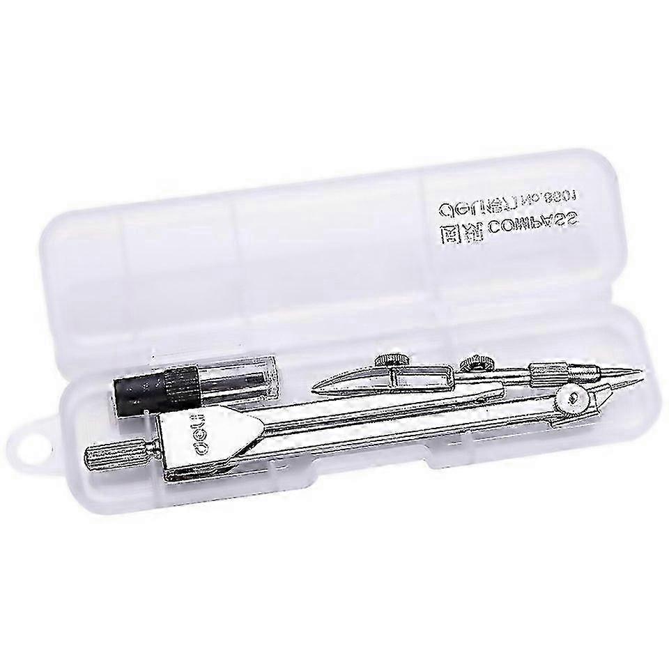 For Stainless Steel Student Drawing Compass Math Geometry Tool Included Box 26s