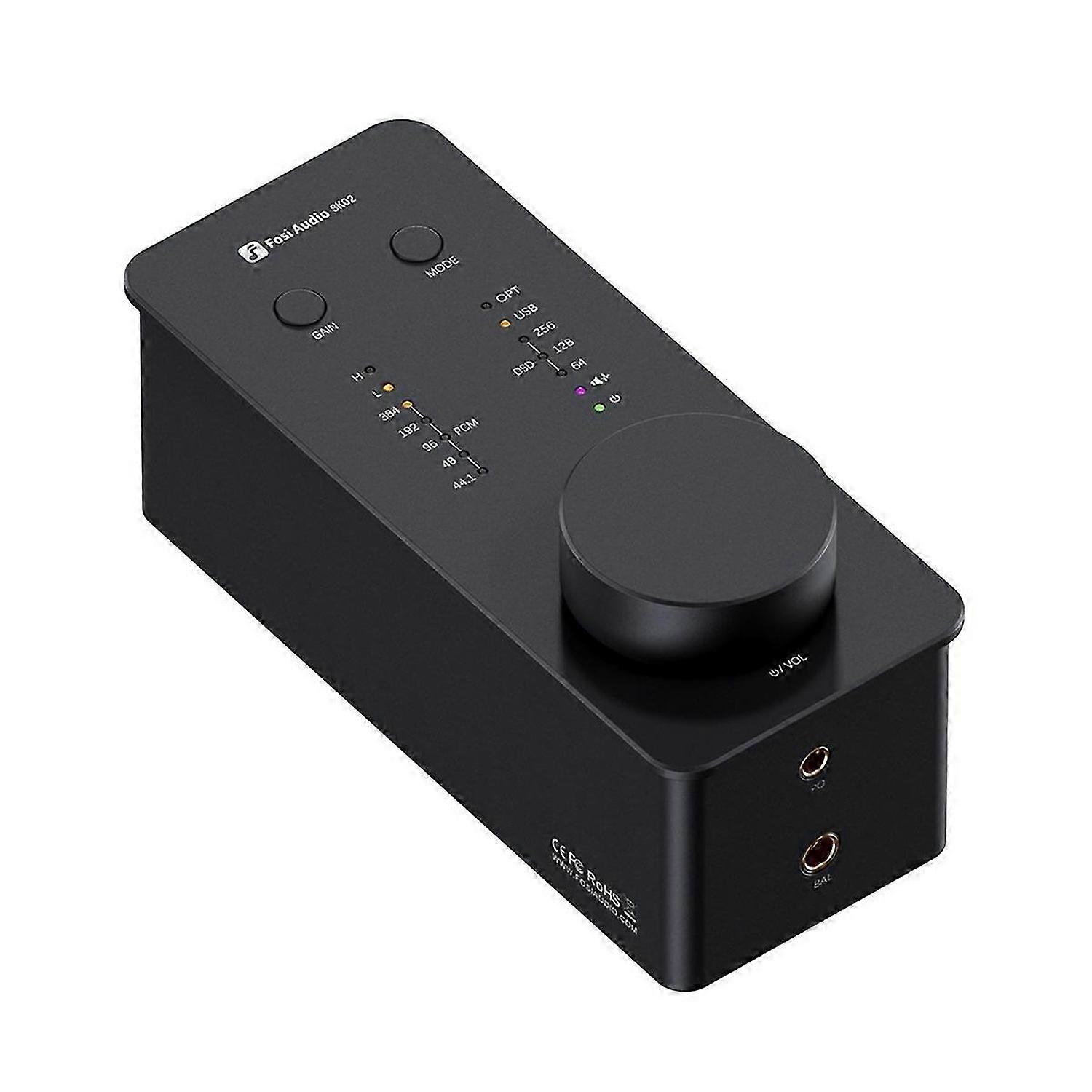 Fosi Audio SK02 DAC Headphone Amplifier Preamp Support DSD Audio Decoder 256 PCM for 3.5MM & 4.4MM B
