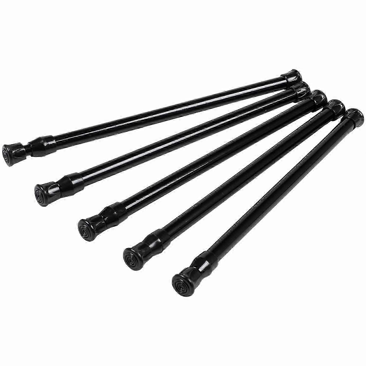 5 Pack Cupboard Bars Tensions Rod Spring Curtain Rod for DIY Projects, Extendable Width, 11.81 to 20