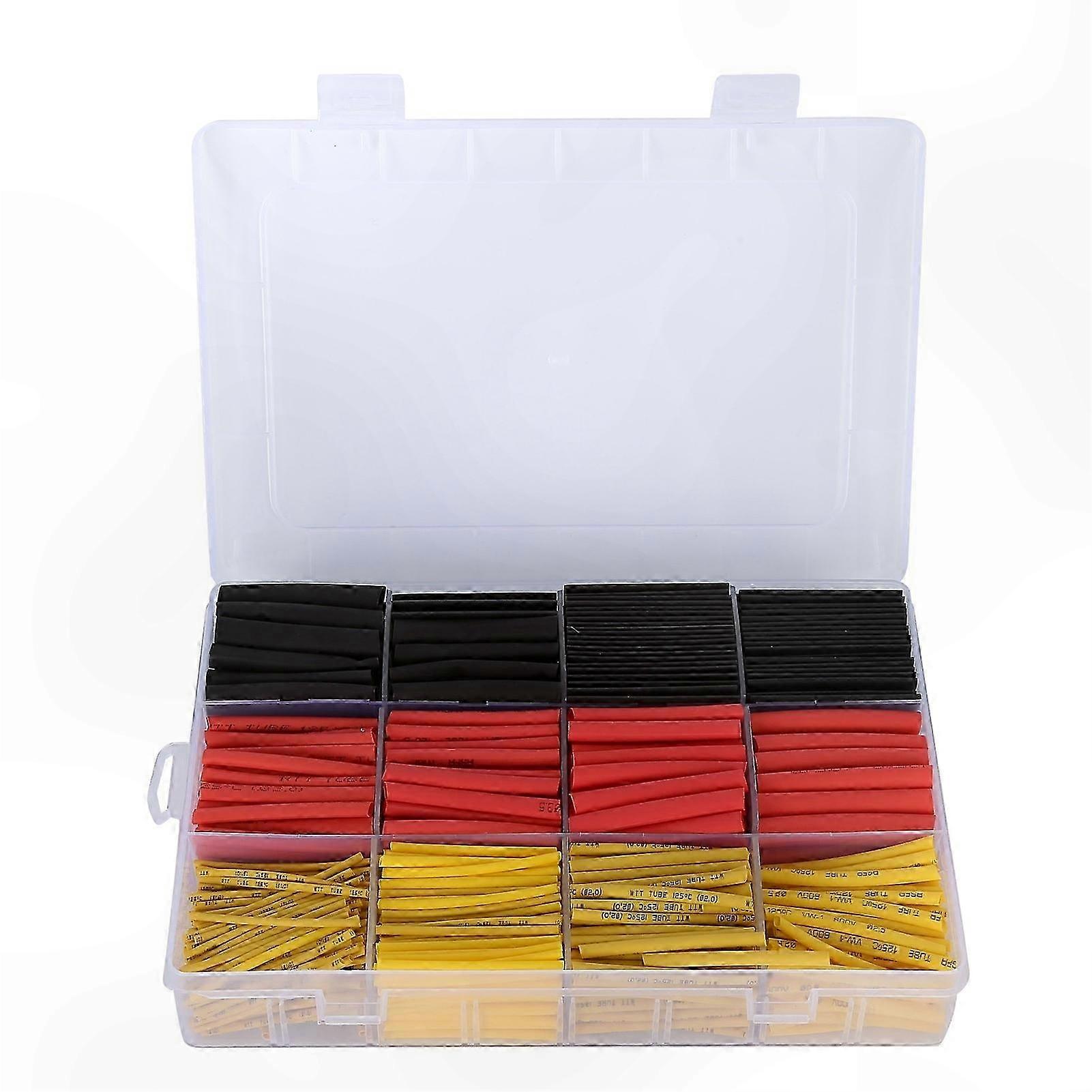 Assorted Heat Shrink Tubing Sleeves for Wire Cable Protection, 800 Pieces Multi-Color Kit