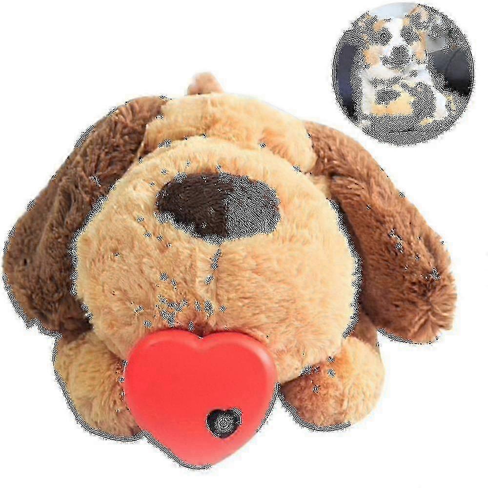 Puppy Toy With Heartbeat, Puppies Separation Anxiety Dog Toy Soft Plush Sleeping Buddy Puppy Heart Beat Toy