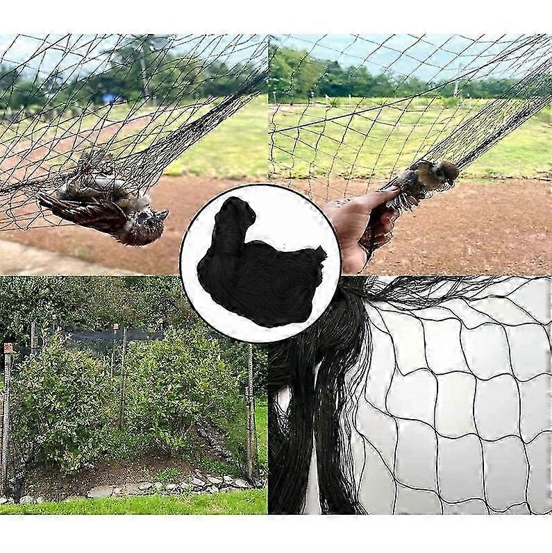 2025 3m x 15m Anti-bird and anti-insect netting Black Anti-bird netting, Robust bird netting, Aviary chicken coop netting, Protection net for birds, P