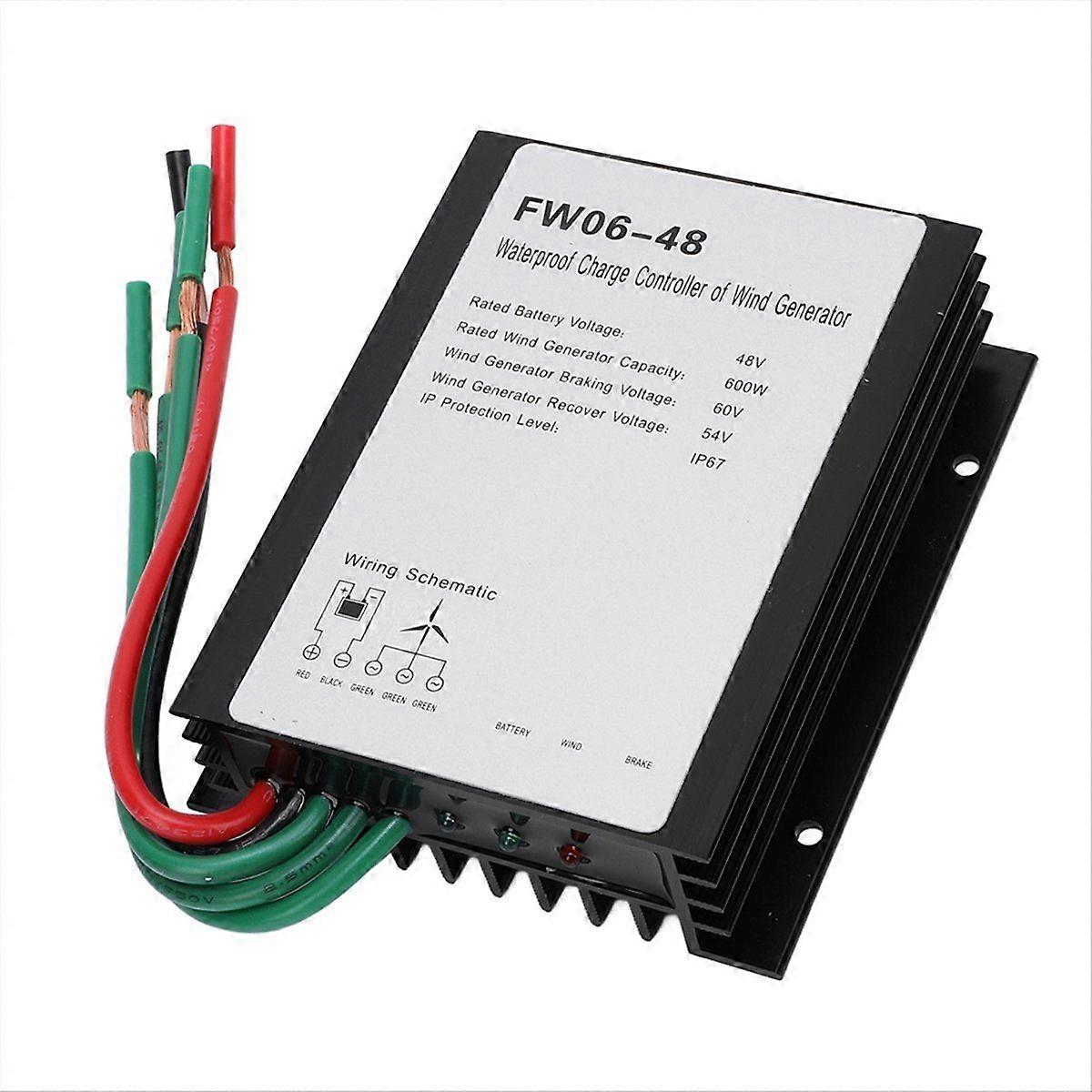 MPPT Wind Turbine Charge Controller 48V Led IP67 Waterproof Automatic Controller for 0 to 600w Wind