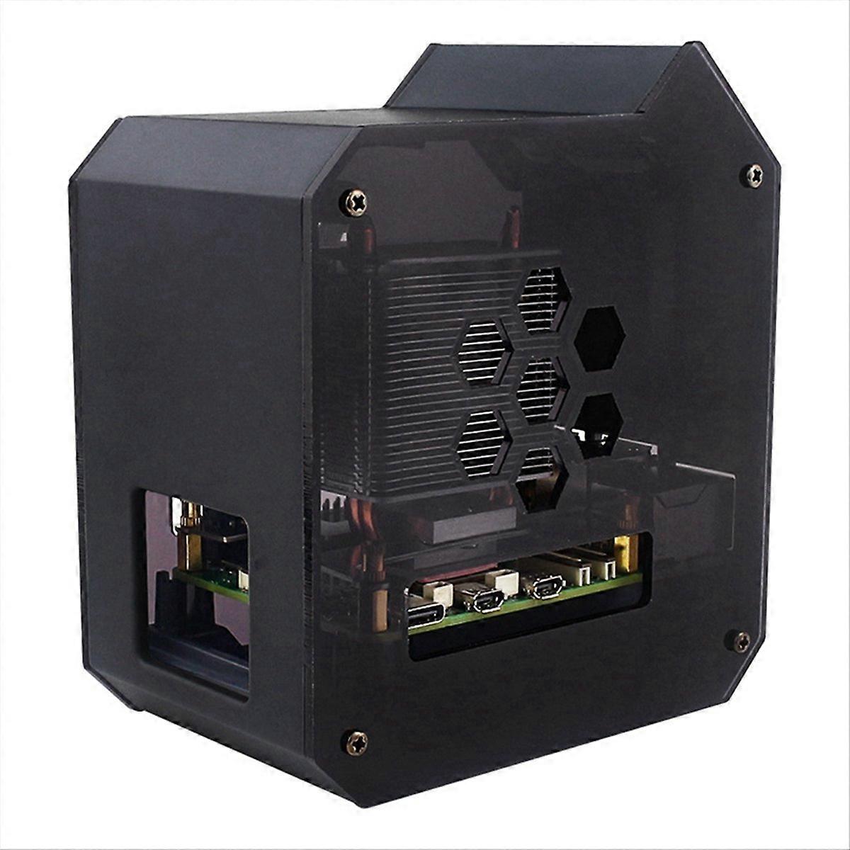 For Raspberry Pi 5 ABS Mini Tower Fan Kit JST 4 Pin Port Fan Kit