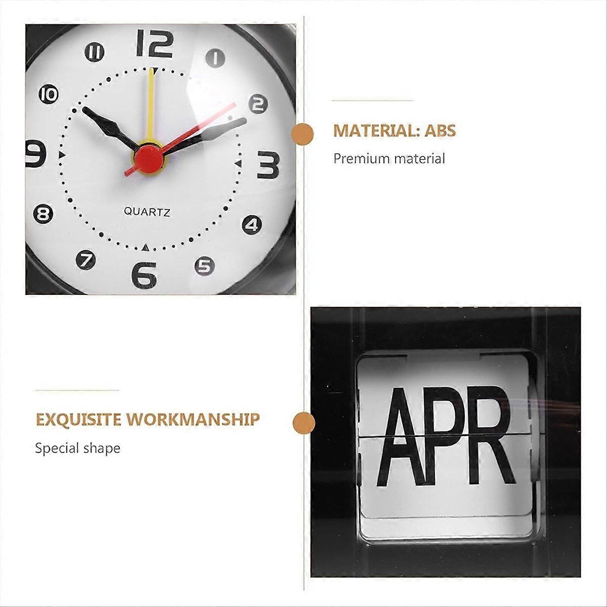 Page-Flip Clock Calendar Capsule Design Simple Wall Clock