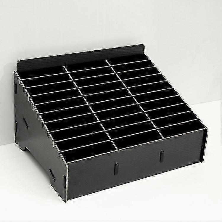 Wooden Multi-cell Mobile Phone Film Stand Desktop Display Rack, 30 Grids, Size: 31.5x23.5x18.5cm