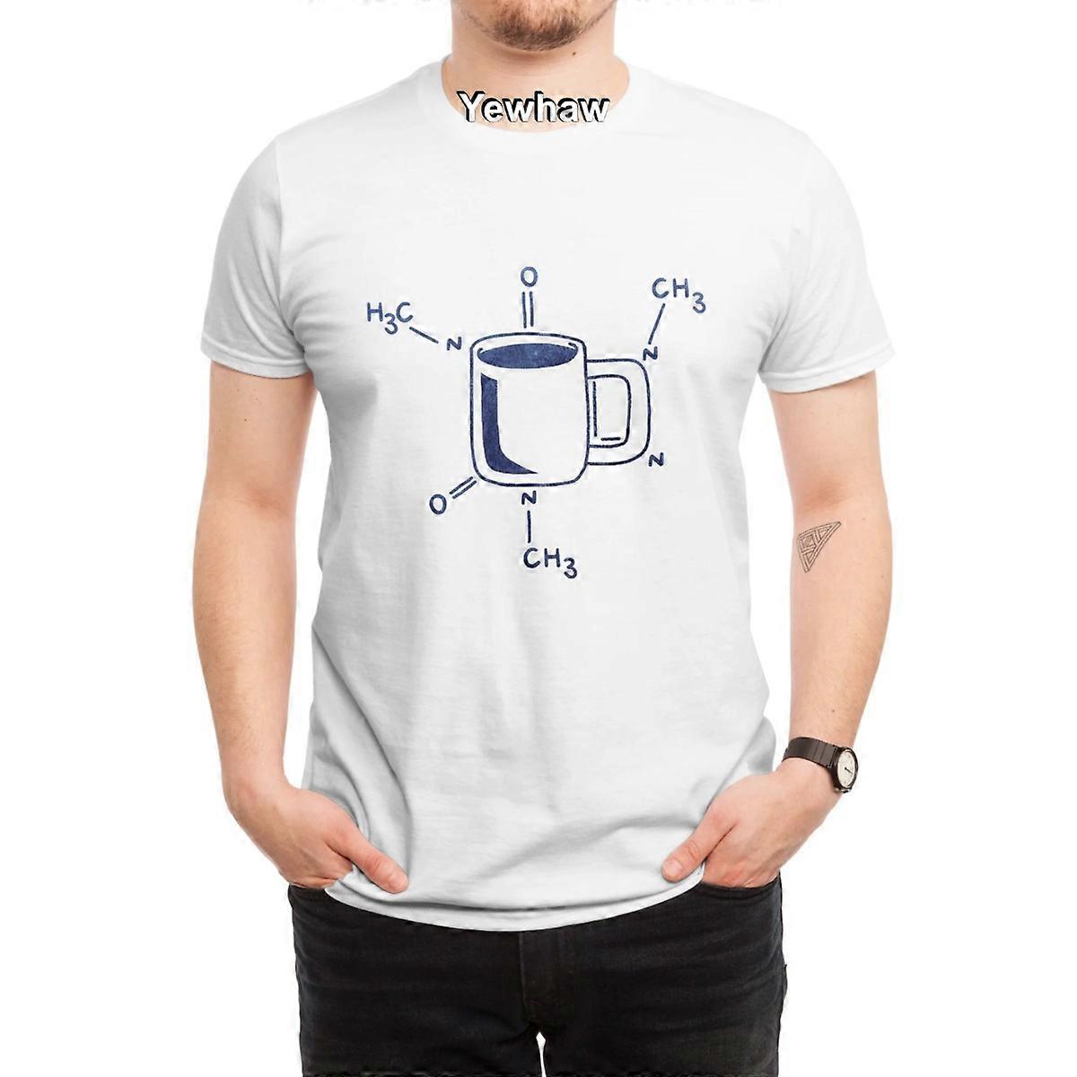カフェインTシャツコーヒーマグ分子化学イラストの構造