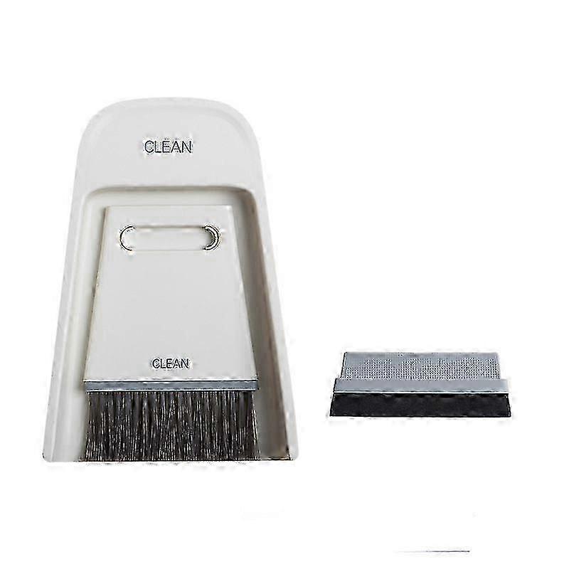 Mini broom and dustpan combination set for household use, soft fur magic small broom for desktop cleaning, brushing and scraping Water scraper