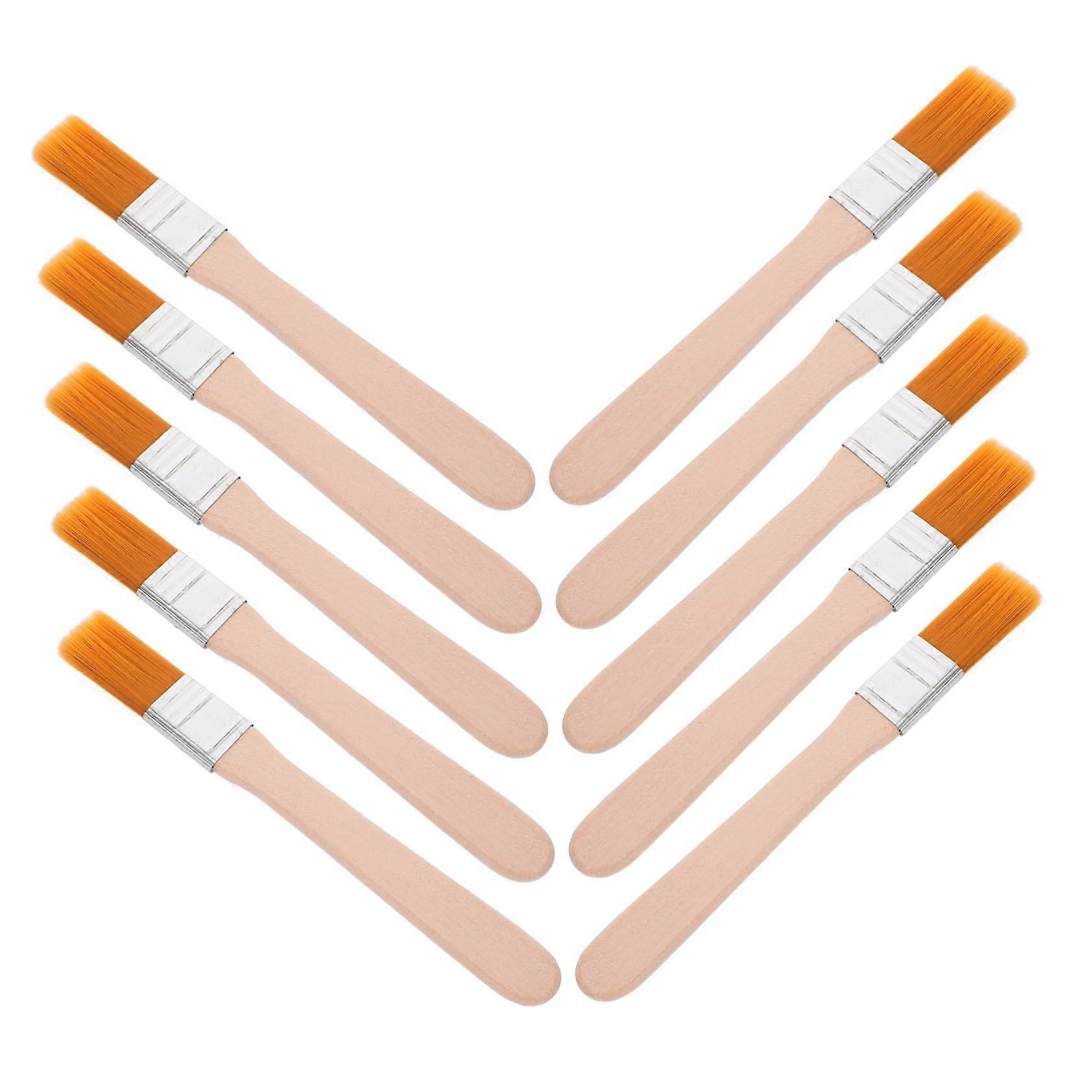 10pcs Versatile Nylon Bristle Paint Brush Handles For Art And Craft Projects Brush Handle Set For Painting And Cleaning