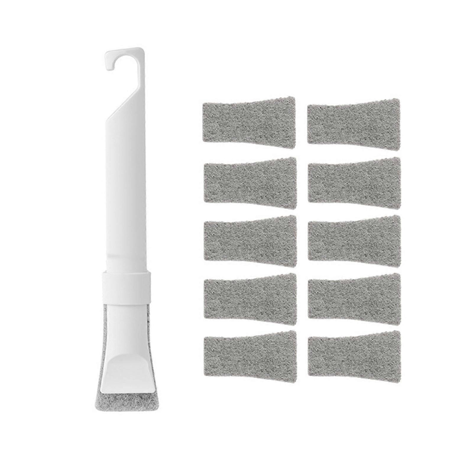 Scraping Tool Set With Replaceable Scouring Pad Multipurpose Corner Brush For Stubborn Stains In Bathroom Kitchen Floor Multicolor