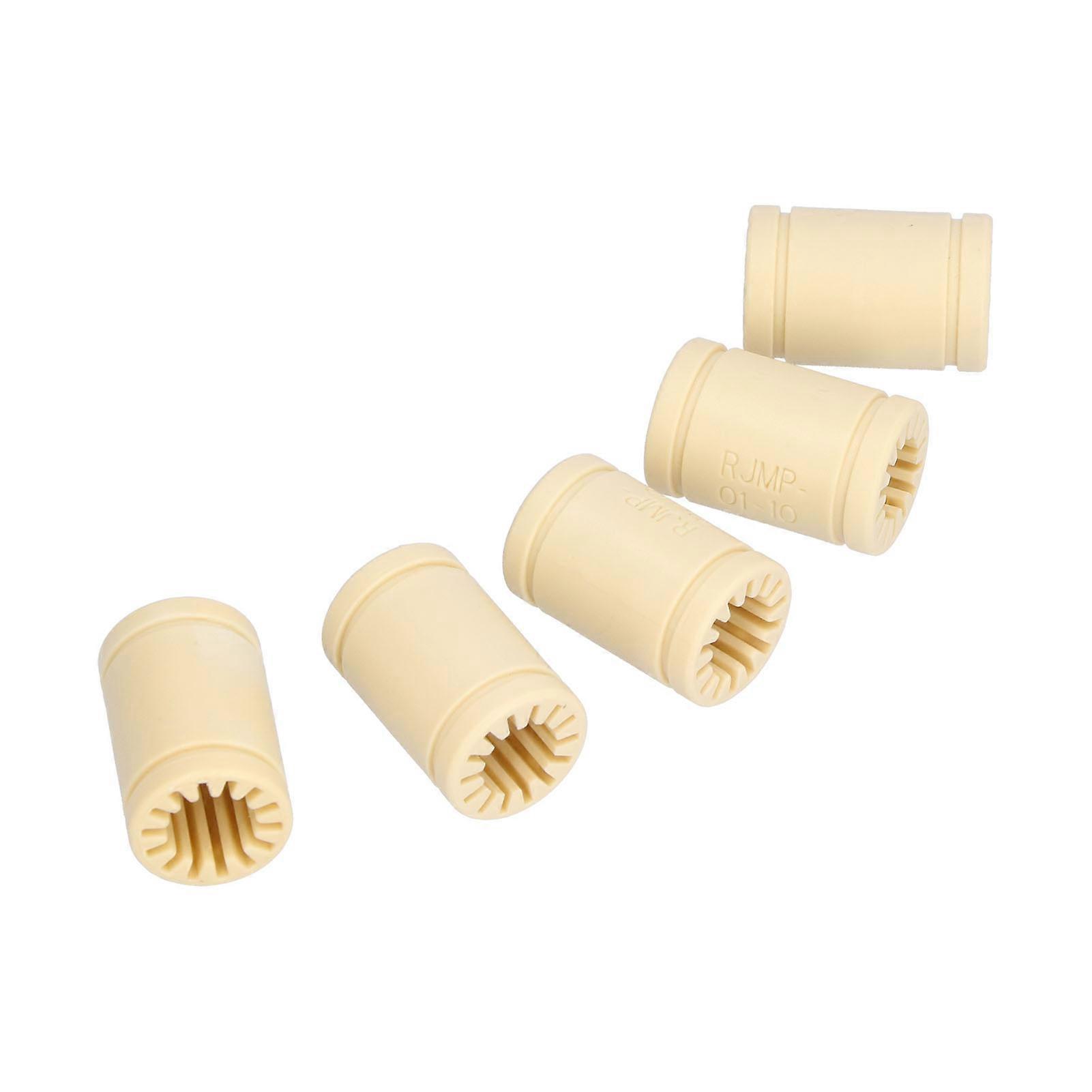 5Pcs Plastic Bearings Solid Durable Linear Exercise More Lightweight Bearing Shafts for 3D Printer M10uu