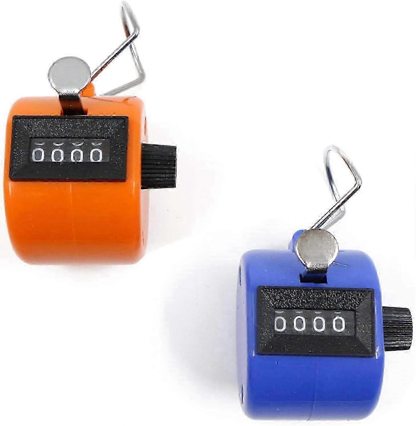 Manual Speedometer 4 Digit Mechanical Speedometer Set Without Battery Orange and Blue,Laps/Sports