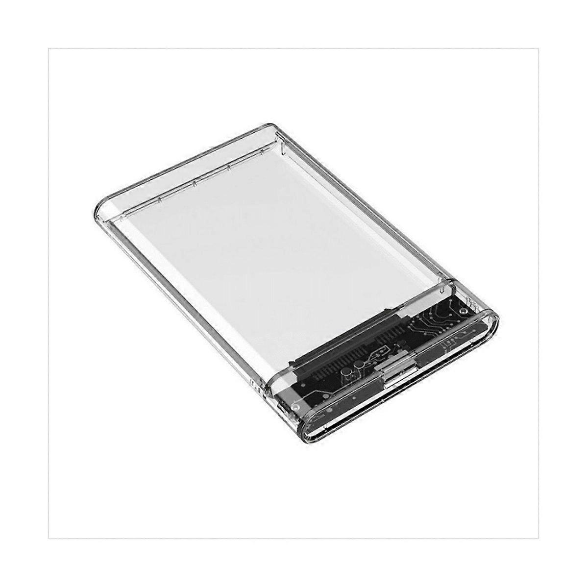 Transparent Gray HDD Case for Hard Box 2.5 Inch HDD Enclosure SATA to USB 3.0 Type-C 3.1 External Hard Drive Case