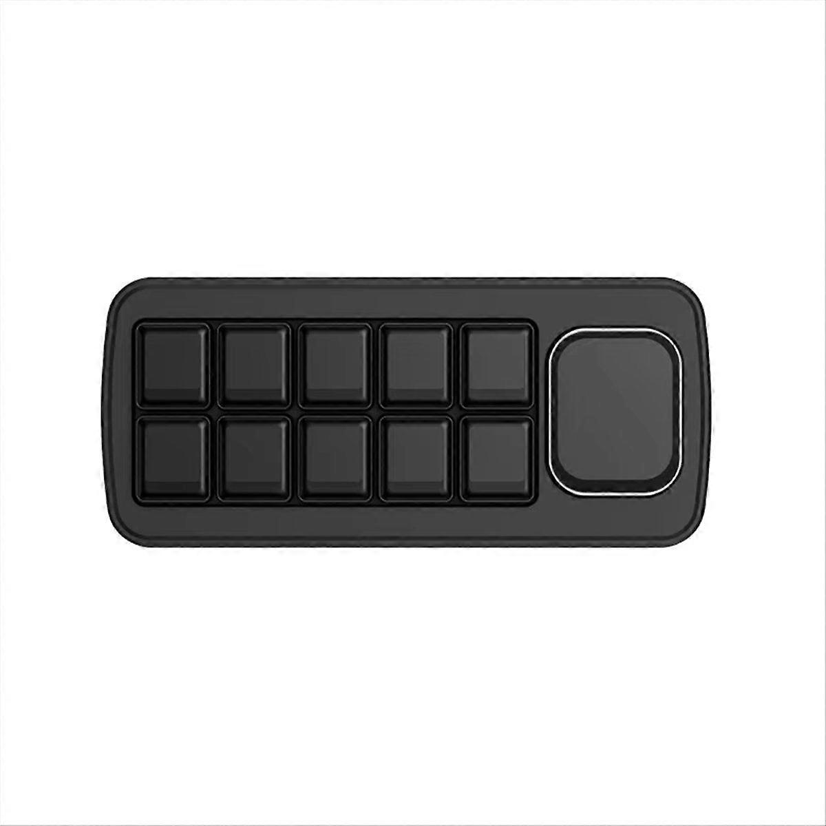 MK10 Multi-Functional AI Voice Control Panel, Onboard 10 X 0.85inch Mechanical LCD Macro Keys and A