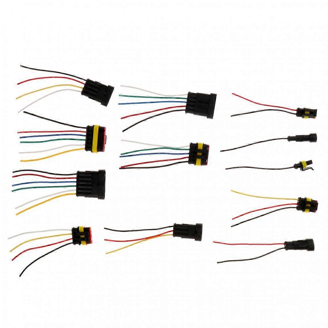 Car Motorcycle Wire Waterproof Plug Electrical Connector Kit With Wire