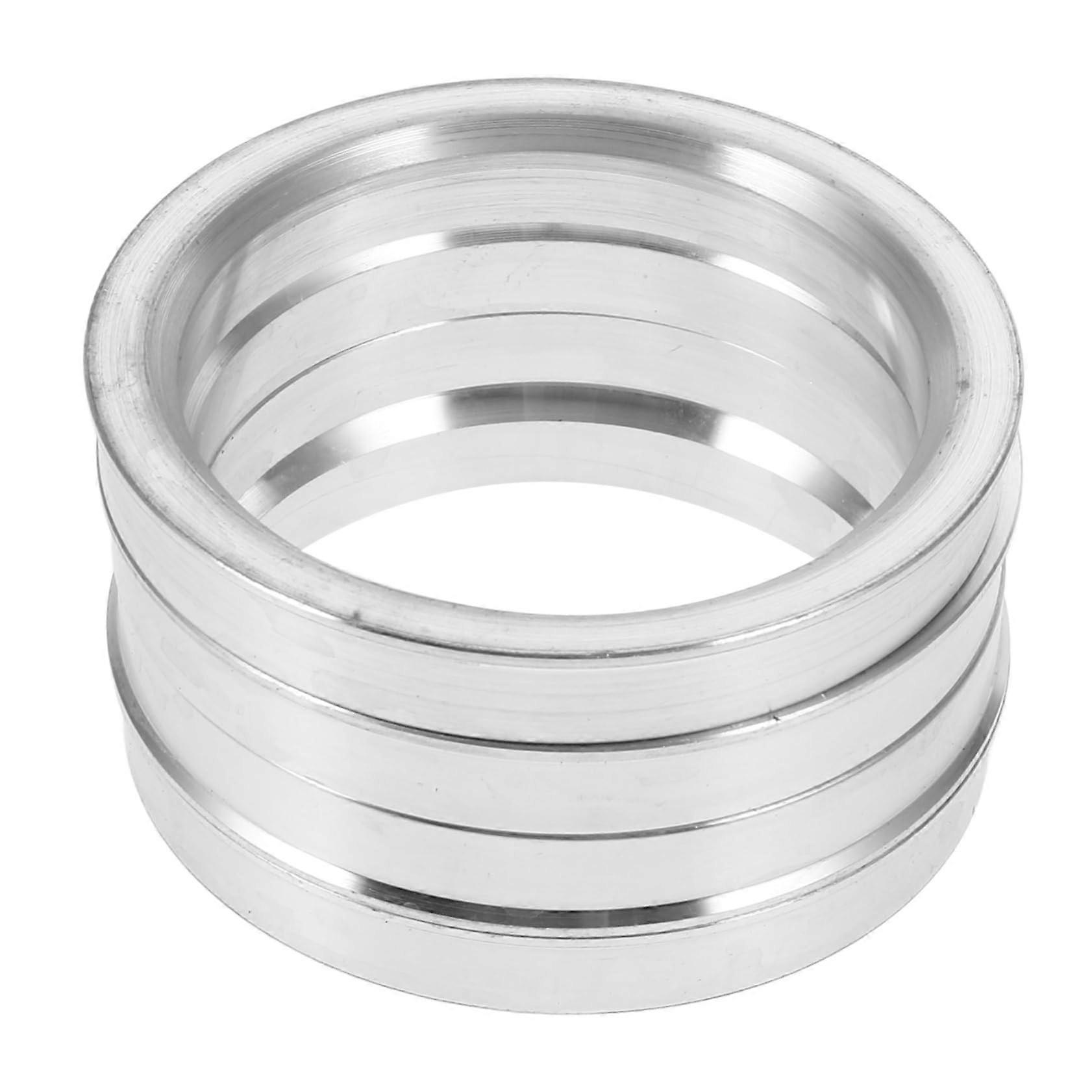 Wheel Hub Rings Center Bore Adapter 4Pcs Lightweight Spacer For Vehicle Handling Compatible With Various Car Models