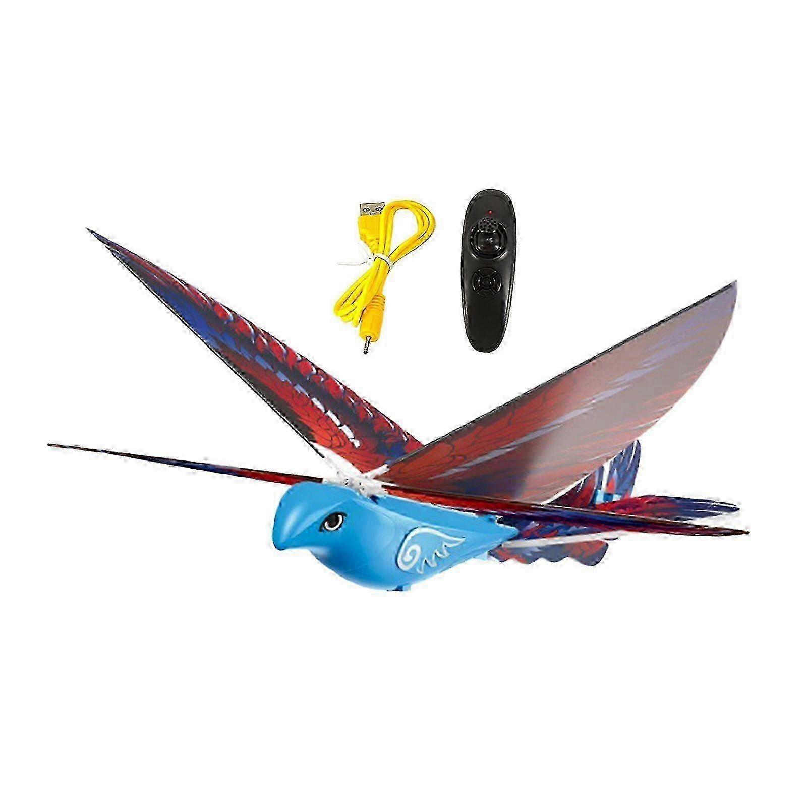 Remote Control Flying Bird Toy RC Toy Flying RC Bird Toy for Kids for Indoor blue