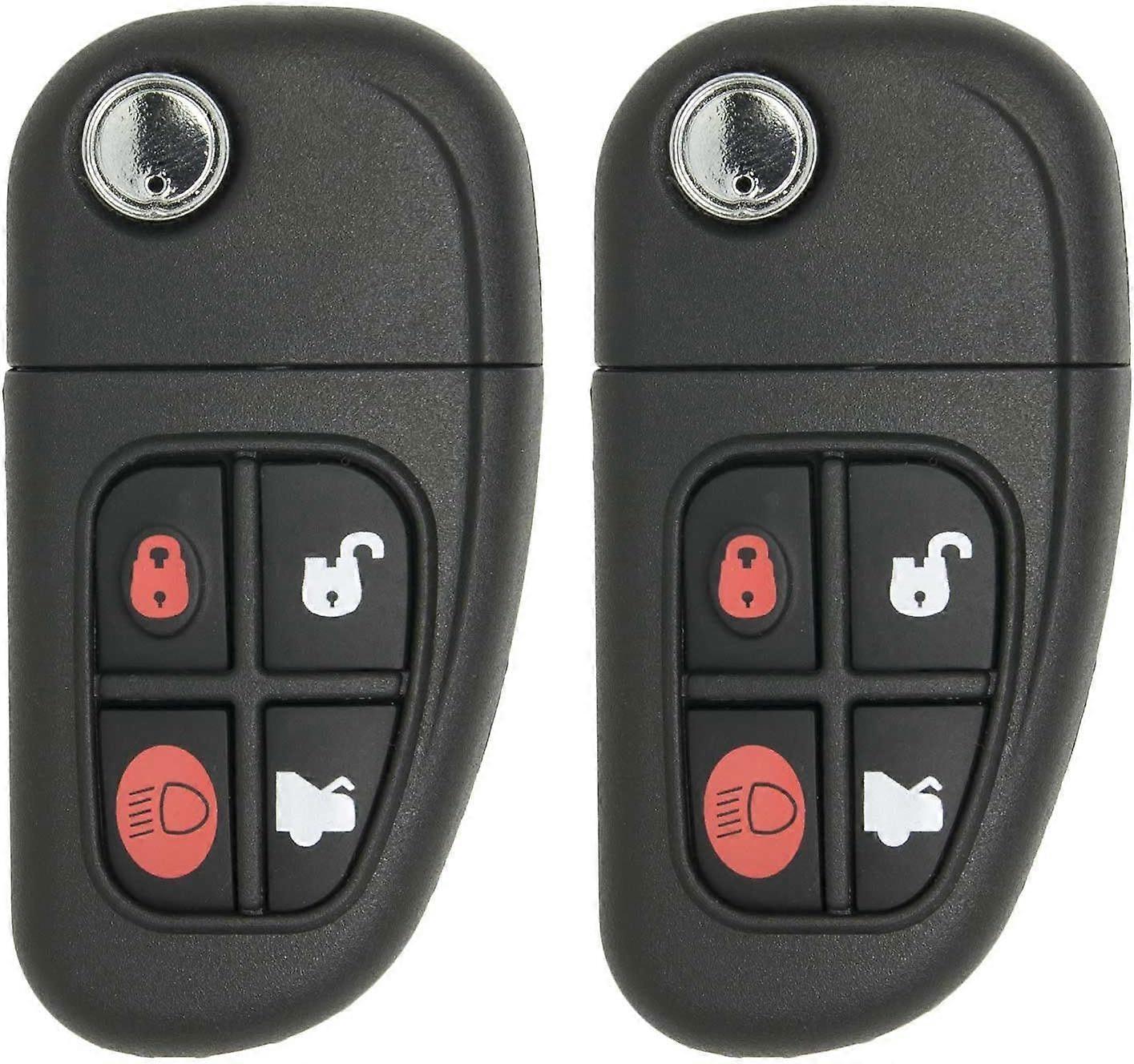 Keyless2Go Ersatz-Klappschlüssel mit Fernbedienung für Fahrzeuge mit FCC-Kennzeichen NHVWB1U241 (2er-Pack)