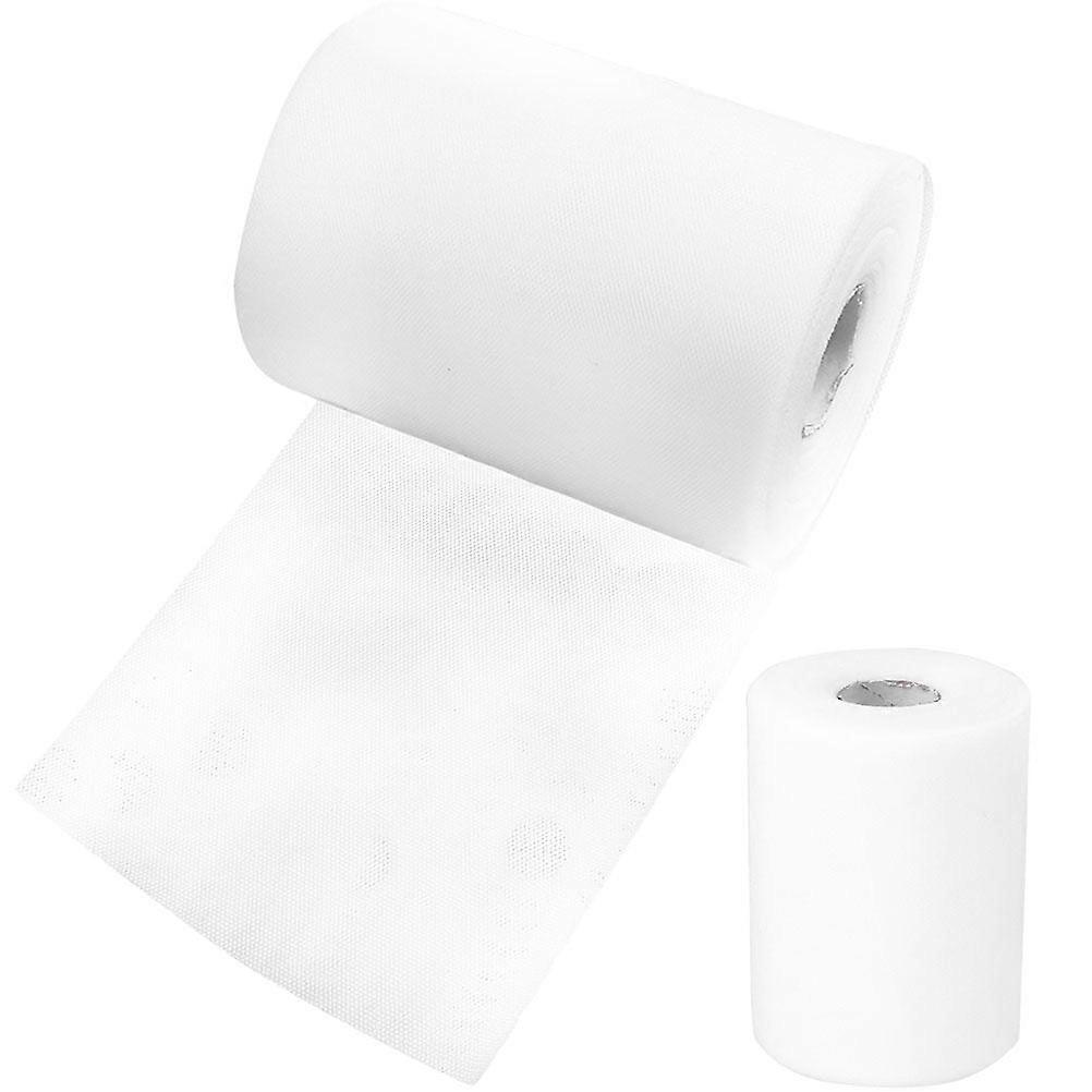 2 Rolls Tulle Spool DIY Netting Fabric Mesh Ribbon for Wedding Dress Party Craft