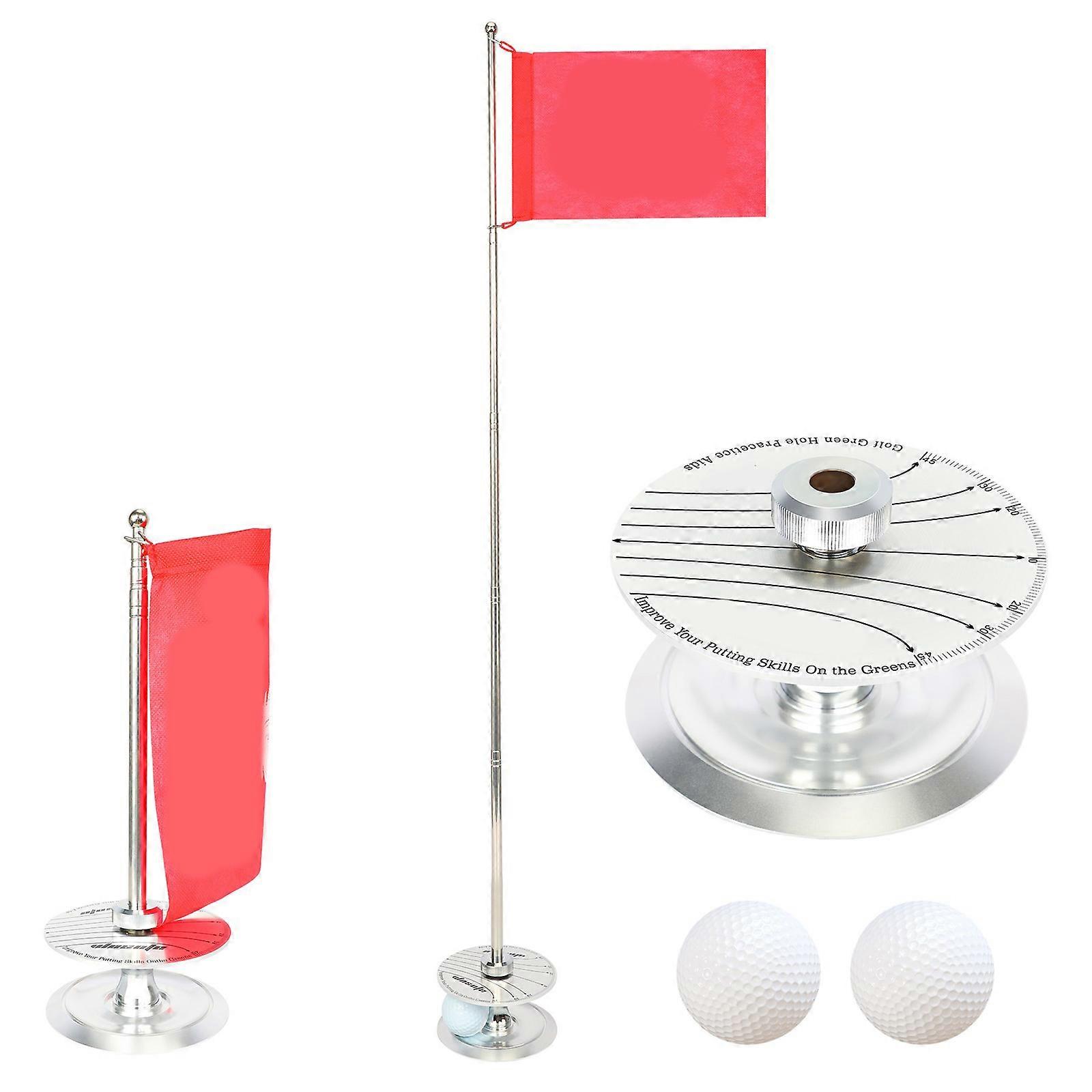 Golf-Pin-Flaggenloch-Set, mehrfarbig