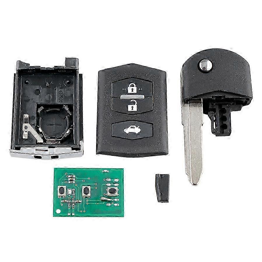 Auto-Smart-Remote-Key 3 Tasten 80-Bit 63 Chip Autoschlüsselanhänger Passend für 2 3 5 6 RX8 MX5 433 MHz