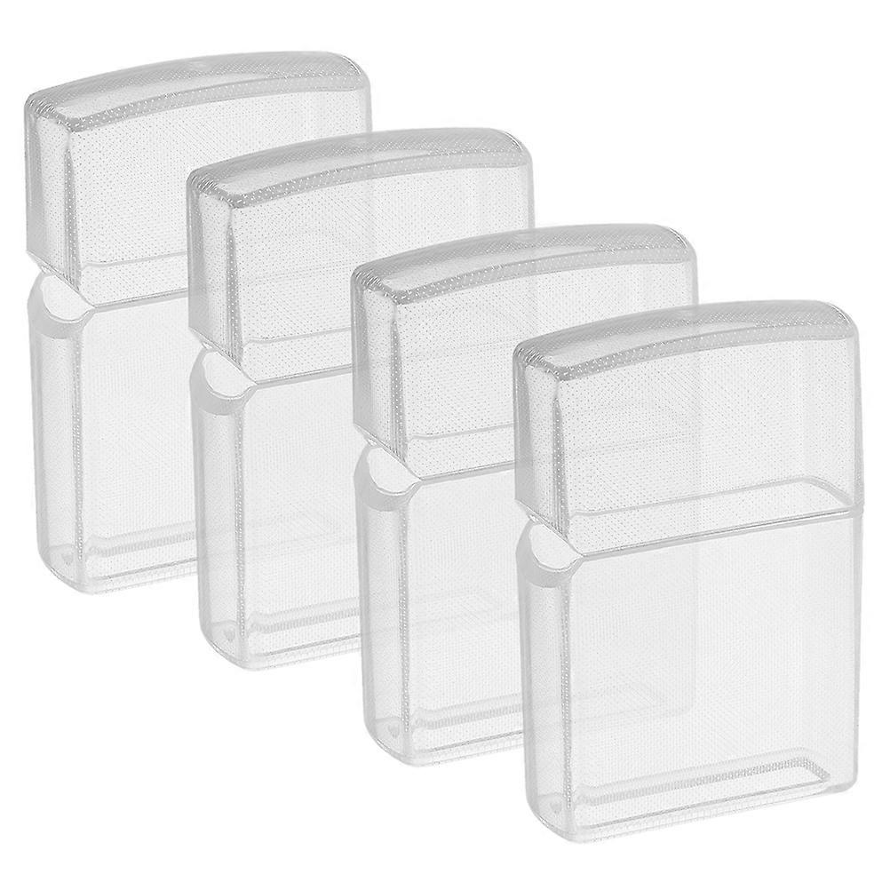 Transparent Plastic Case for Lighter Protection 4Pcs Set