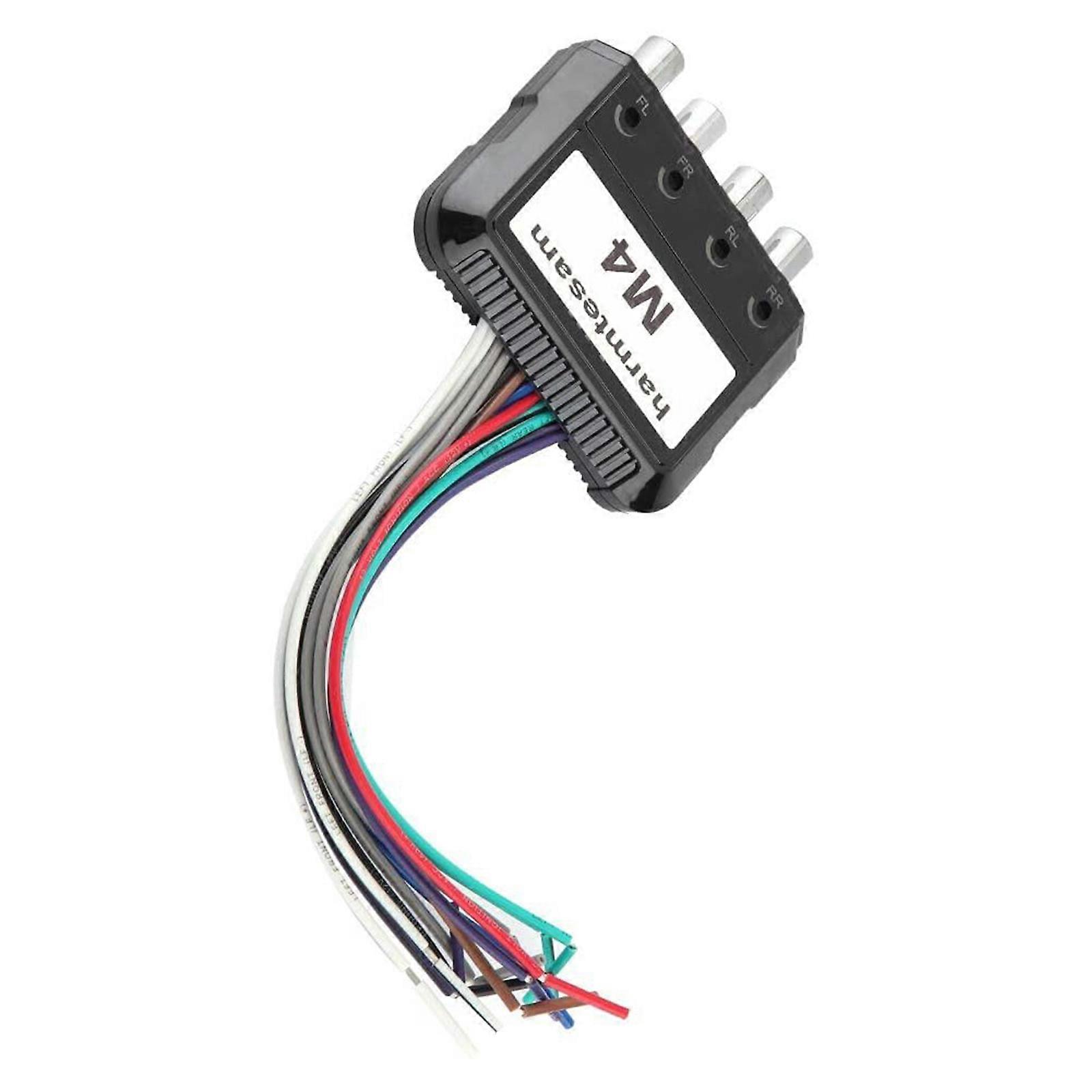High Precise Car Stereo High To Low Level Adapter With 4 Channel Conversion & Professional Sound Optimization Circuitry Multicolor