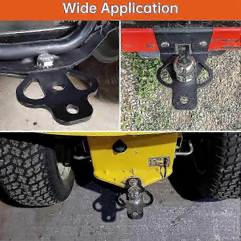 Heavy duty hitch adapter for ATV trailer with 3-way mount