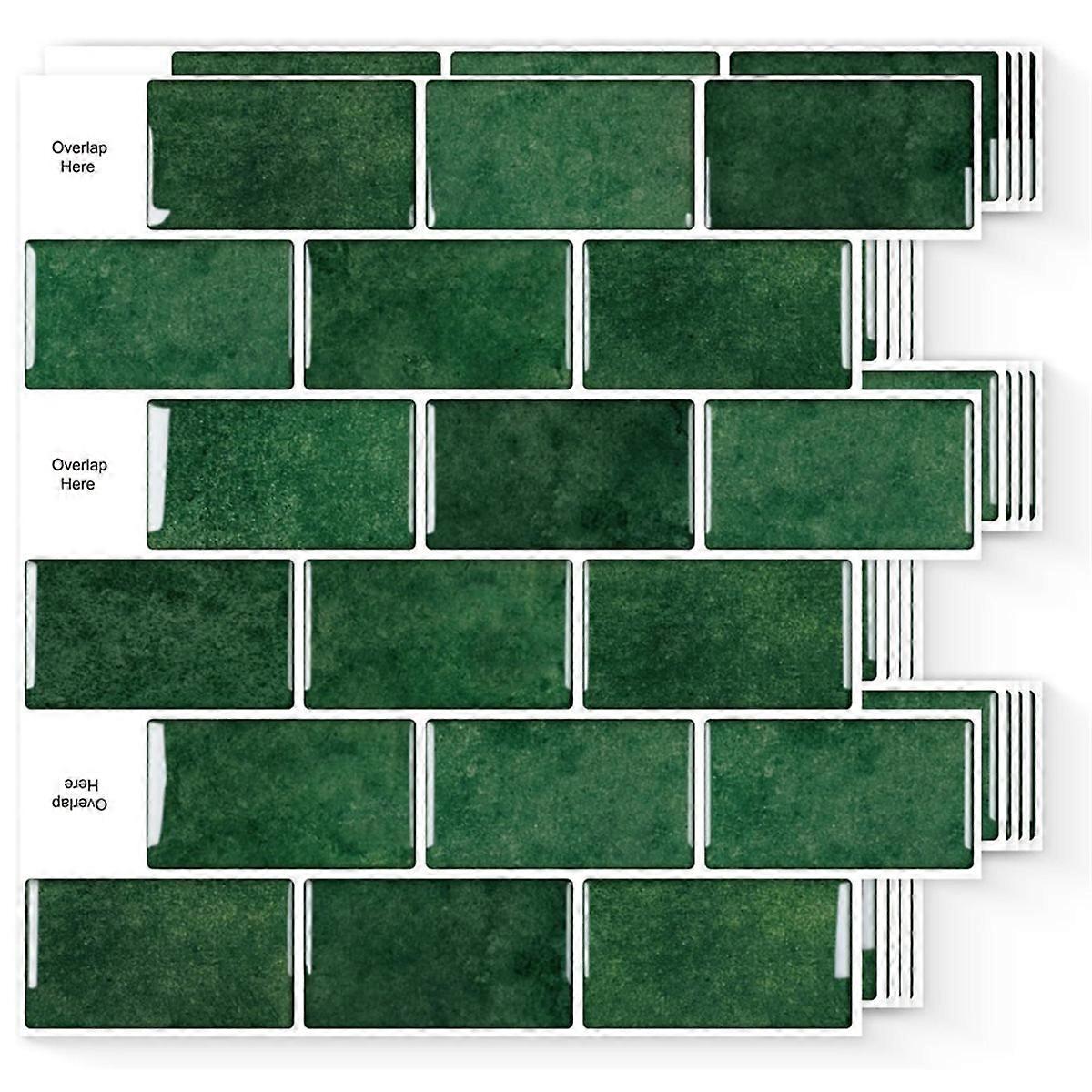 10 Sheets Peel and Stick Backsplash, Peel and Stick Tiles, Subway Look Wall Tiles Backsplash for Kit