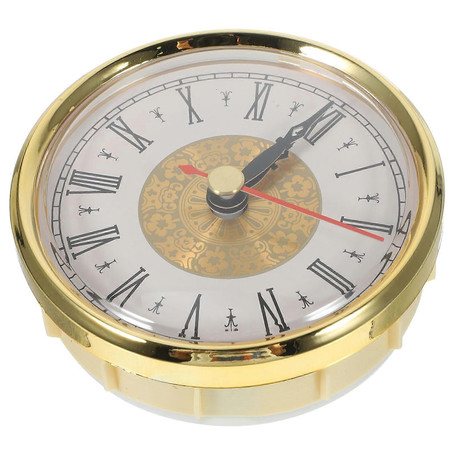 Retro Clock Insert DIY Round Clock Head Roman Number Inlaid Clock Head Clock Pendant