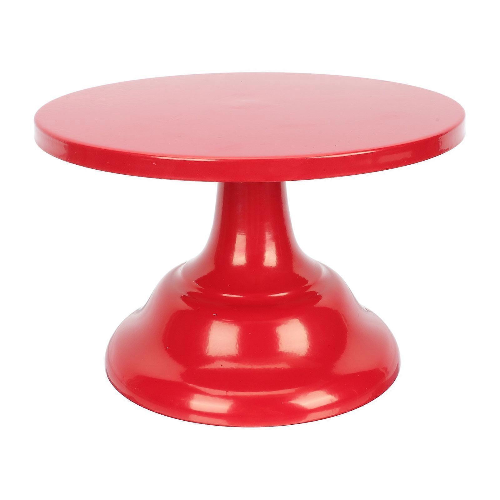 Iron Cake Display Stand for Parties and Celebrations - Red
