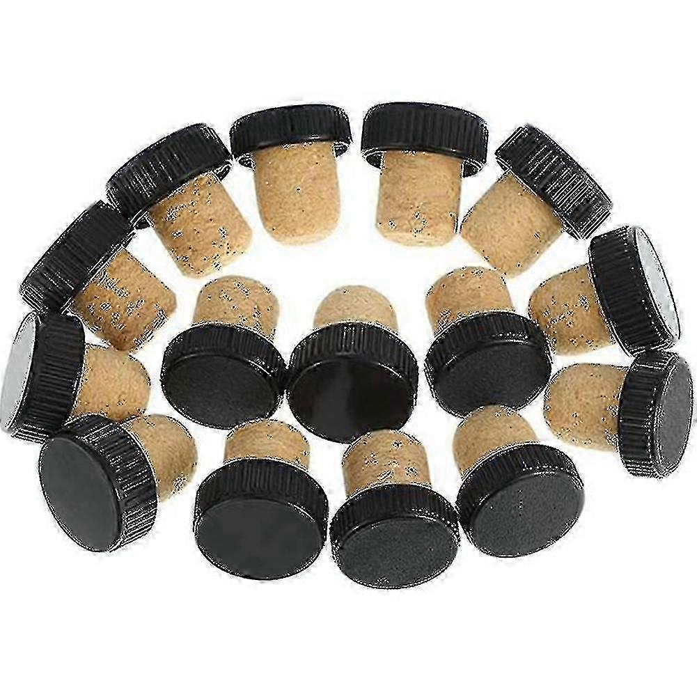 50pcs Cork Plugs Cork Stoppers Tasting Corks T-shape Corks With Top Stoppe