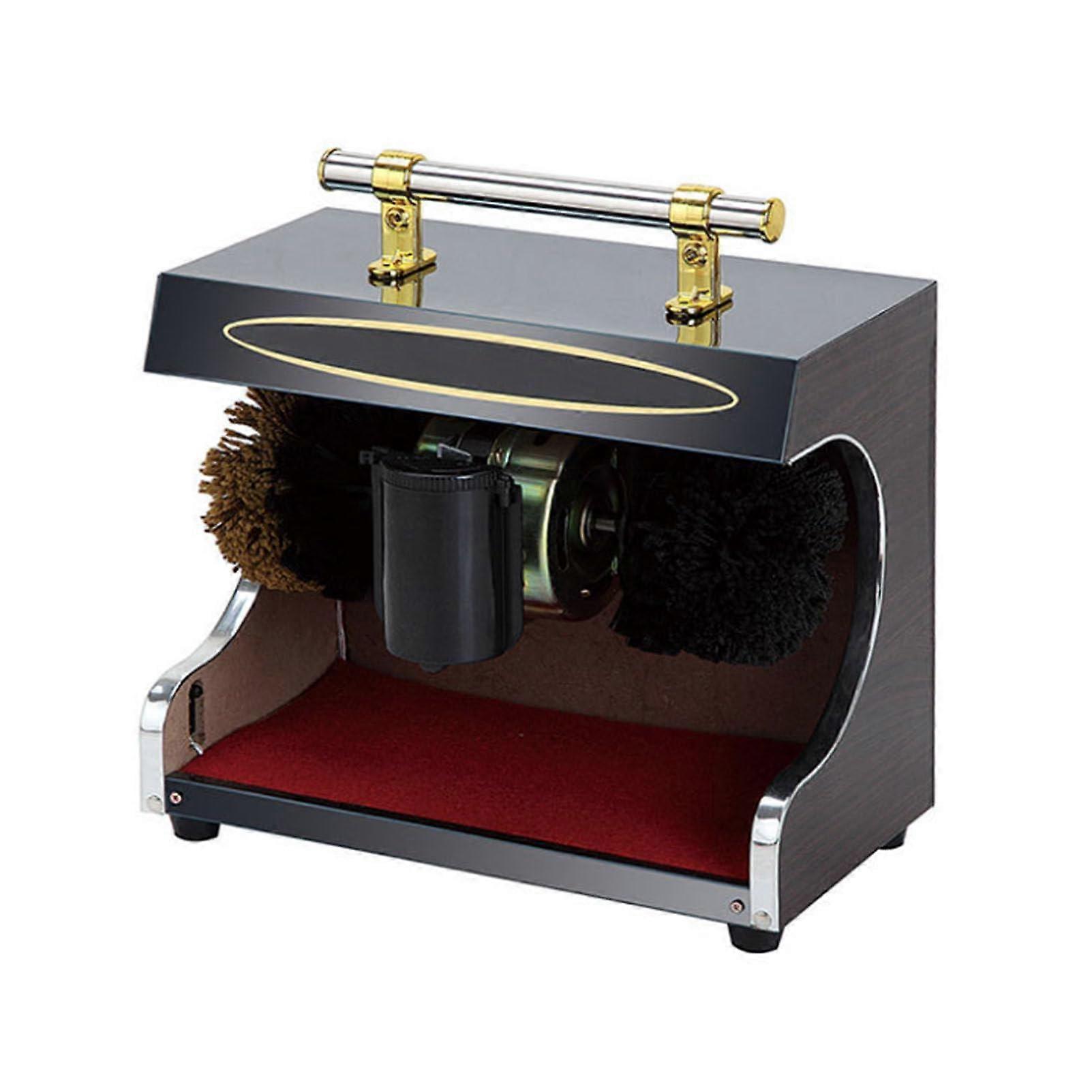Electric Shoe Polisher with Soft & Hard Brushes, Automatic Induction, for Home and Hotel Use