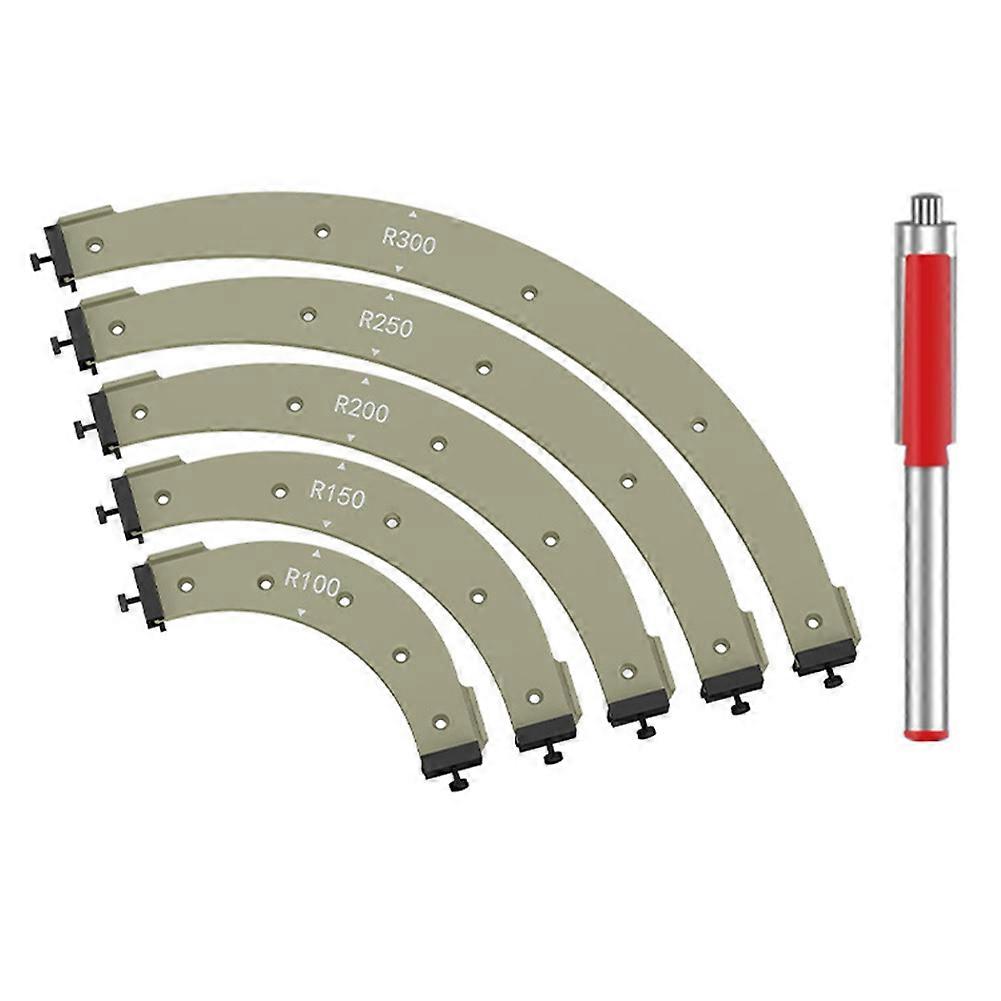 Woodworking Router Arcs Angle Positioning Template Carpentry Special R100-300 Radius Jig Positioning Chamfering Tool