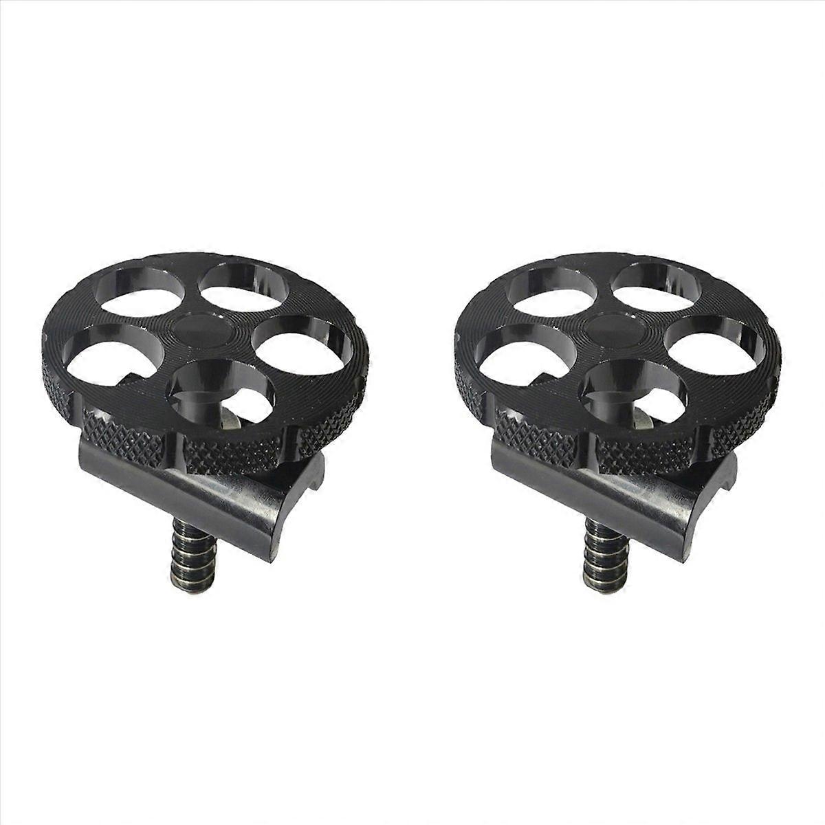 2X for Folding Bike Frame Round Hinge Lever C Buckle Clamp Set Beam Head Tube Folding Buckle Aluminu