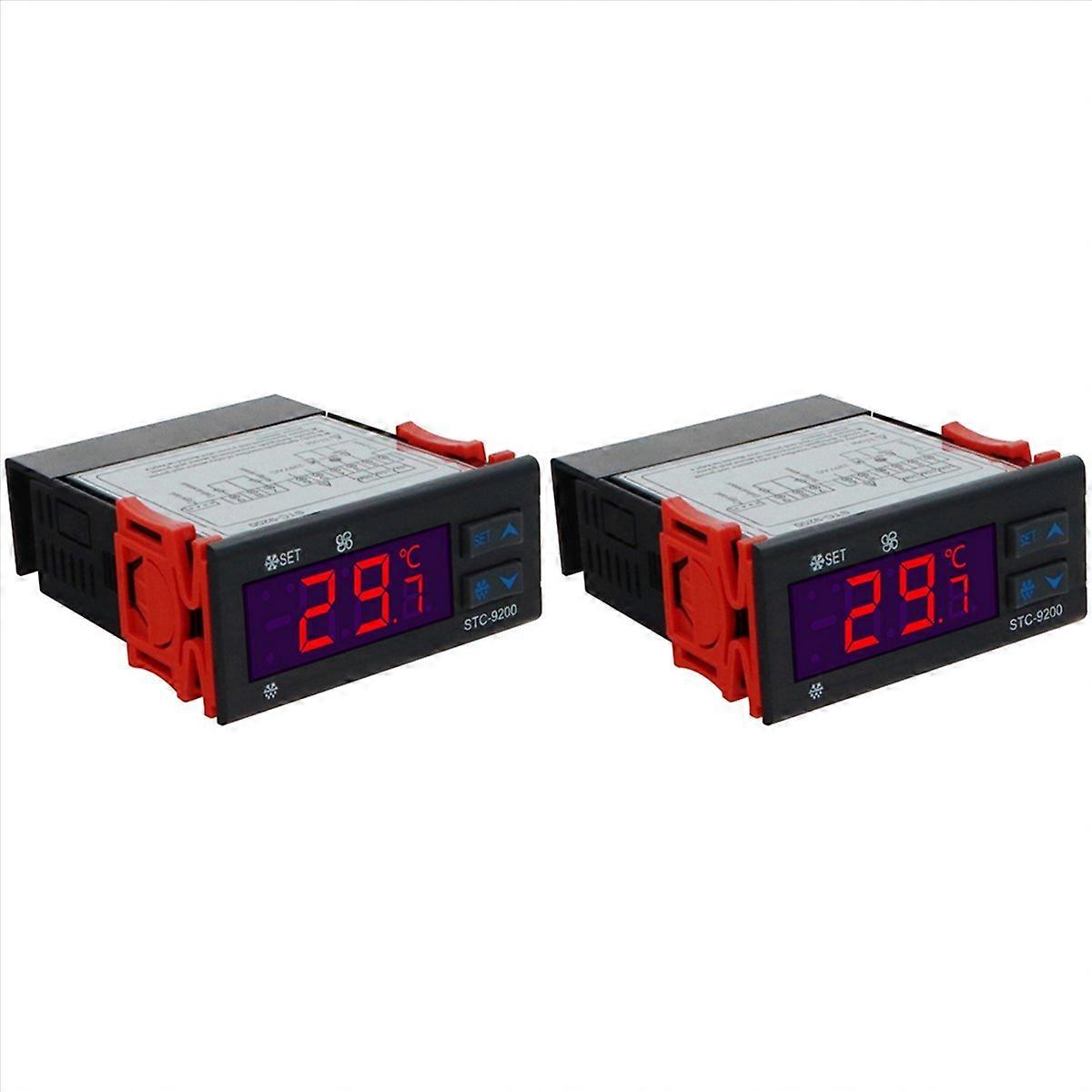2X -9200 Digital Temperature Controller Thermoregulatorre with Frigeration Defrost Fan Alarm Functio
