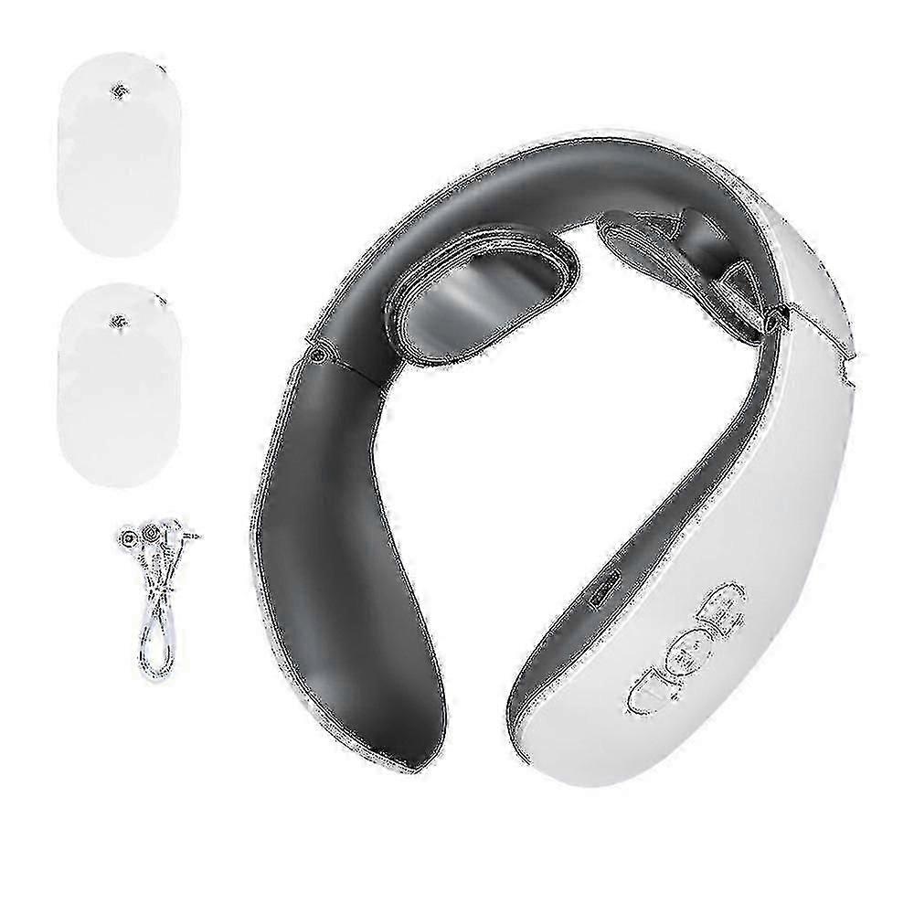 Cervikal Massager Bärbar Elektrisk Nacke Ergonomisk Design För Nackavslappning Smärta Relief_m24