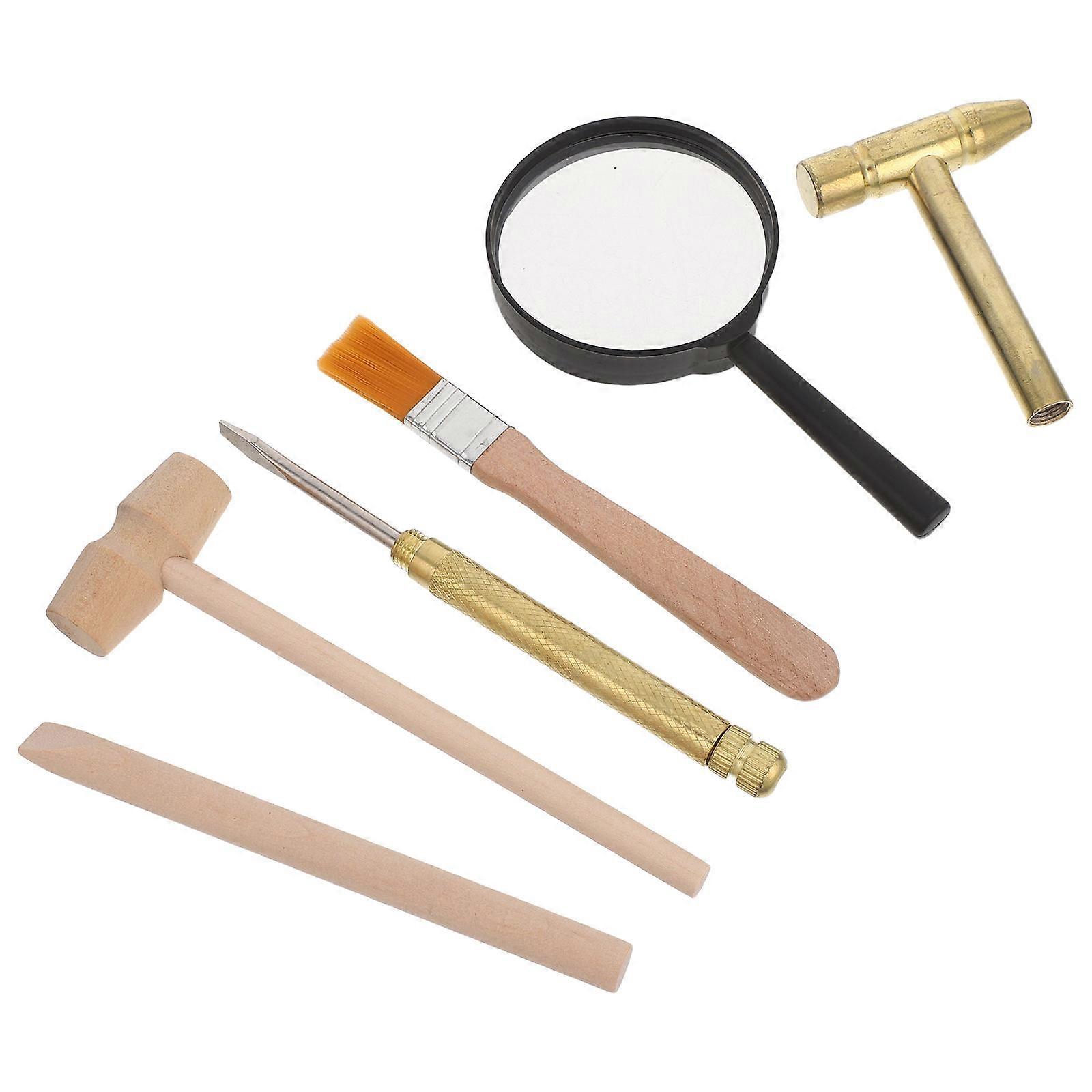 Archaeological Excavation Tools Dinosaur Digging Tool DIY Digging And Learning Tools Children Assorted Color Metal 1Set