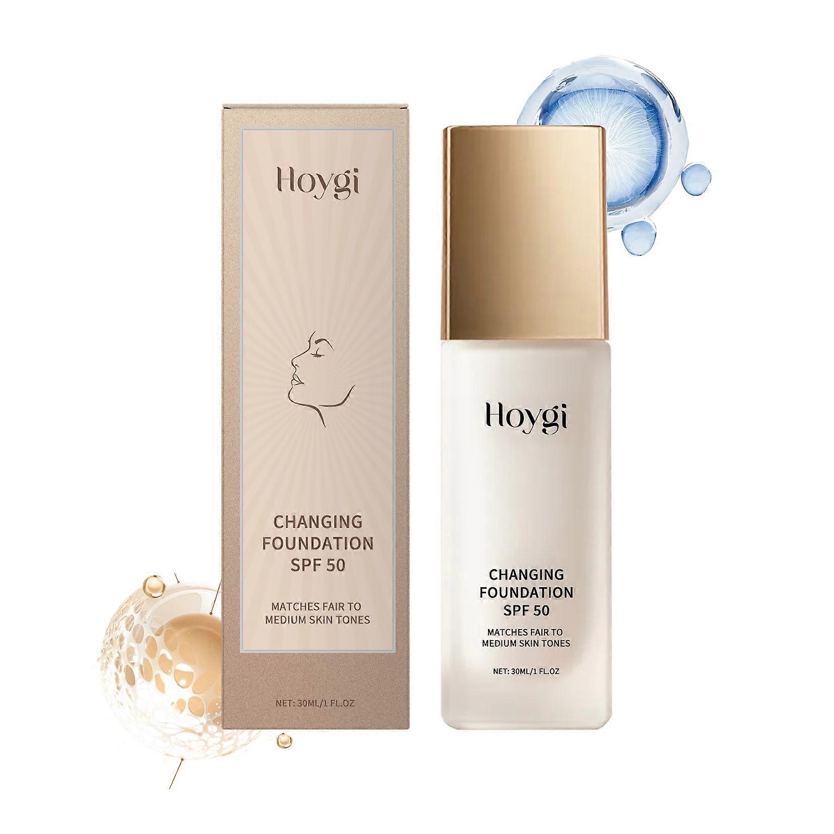 Protective concealer foundation, lightweight, matte, gentle, moisturizing, radiant, soothing, and suitable for both oily and dry skin.