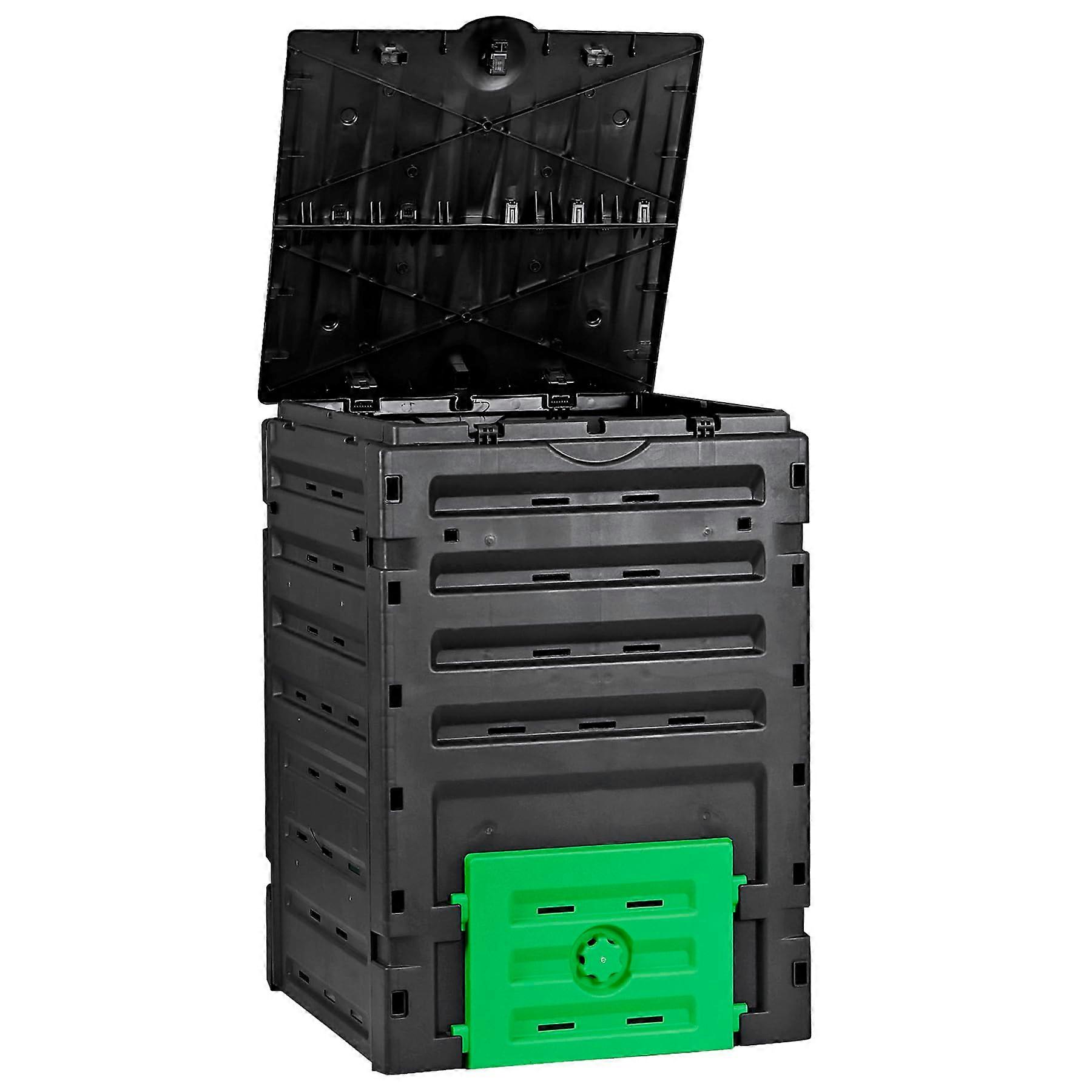 120 Gallon Outdoor Compost Bin with Efficient Aeration, Large BPA  Garden Composter for Fast Fertile Soil