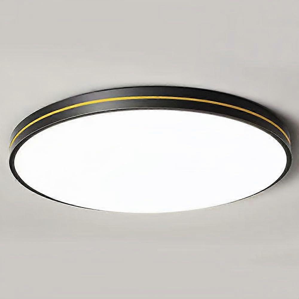 UltraThin Dimmable LED Ceiling Light with Remote, 60cm Flush Mount Fixture for Bedroom Kitchen