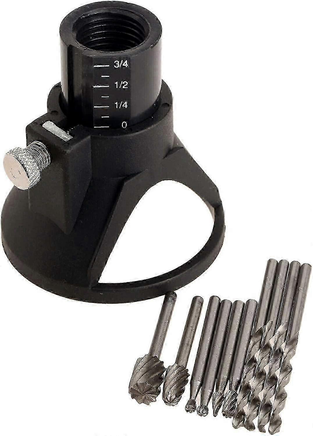 Hss Cutting Guide Multi Tool Rotary Attachment Kit Drill Bit - 11 Set hwyC