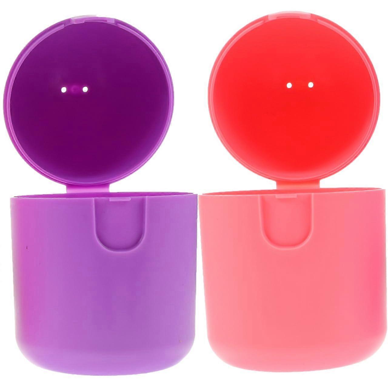 Microwave Safe Menstrual Cup Holder Set of 2, Compact Travel Case, Durable PP Sterilizer