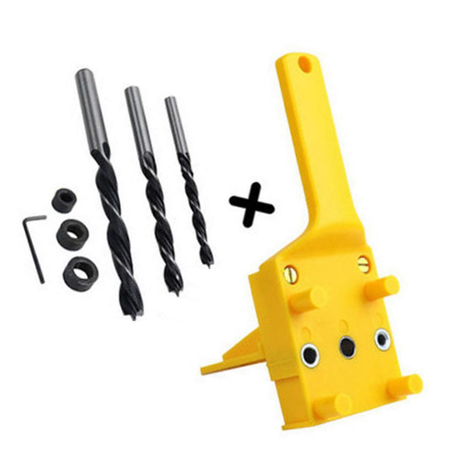 Hole Marker Locator Set for Accurate 6/8/10mm Drilling Applicable in Furniture Assembly and DIY Tasks  Yellow