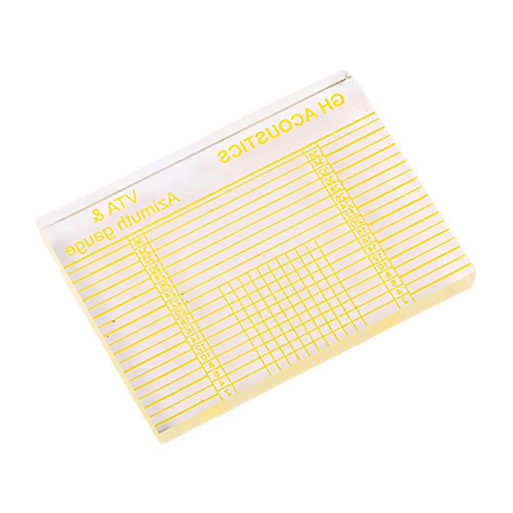 Vinyl Ruler Measuring Tool For Professional Use Yellow Color Durable Characteristics 1Set