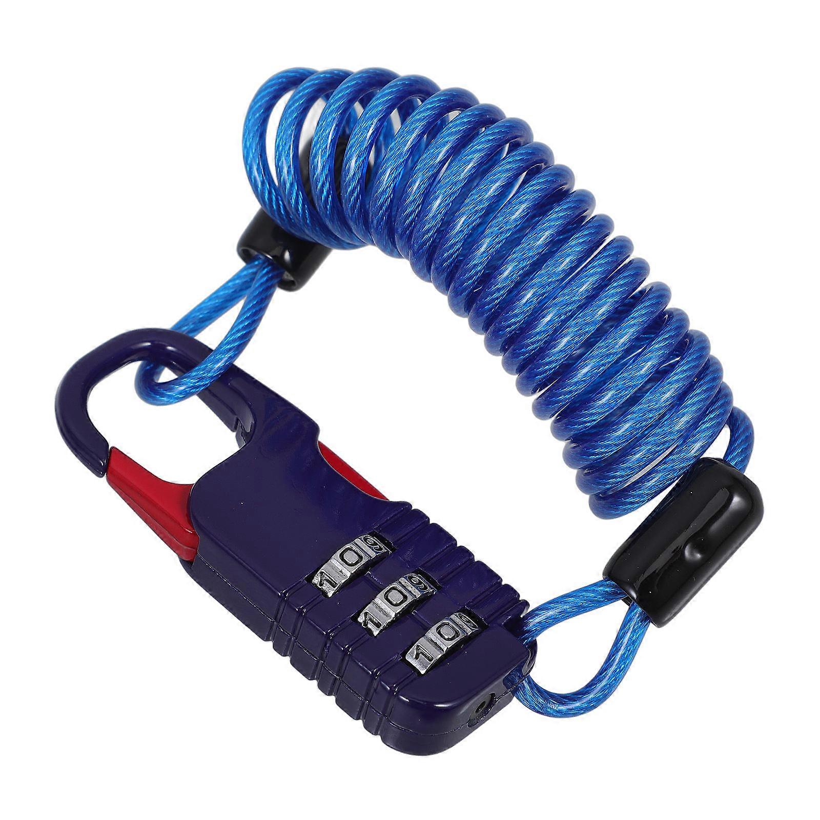 Password Lock Bicycle Cable Lock for Daily Use Compact and Portable