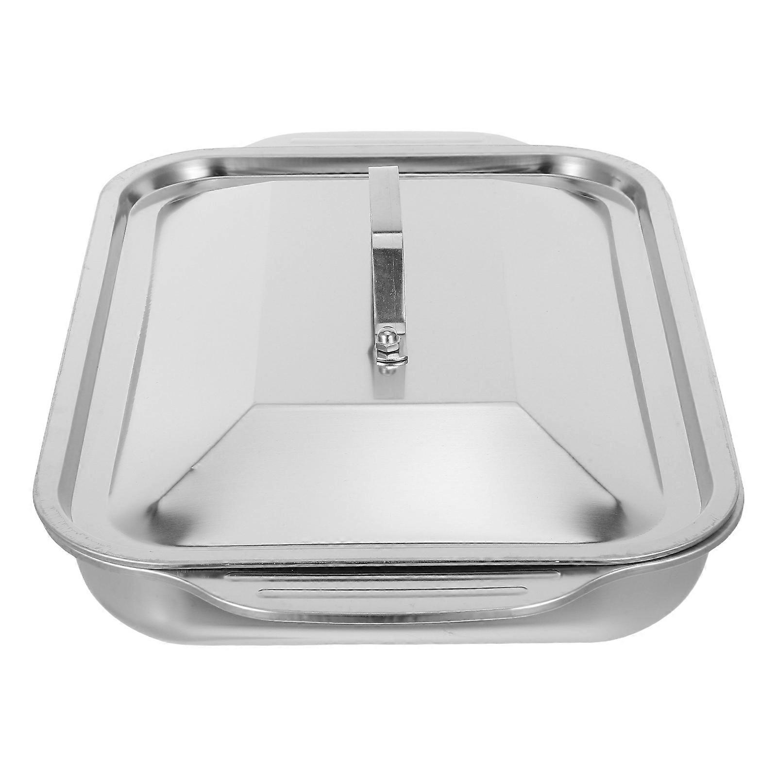 Stainless Steel Baking Tray for Roasting Fish Deep Rectangular