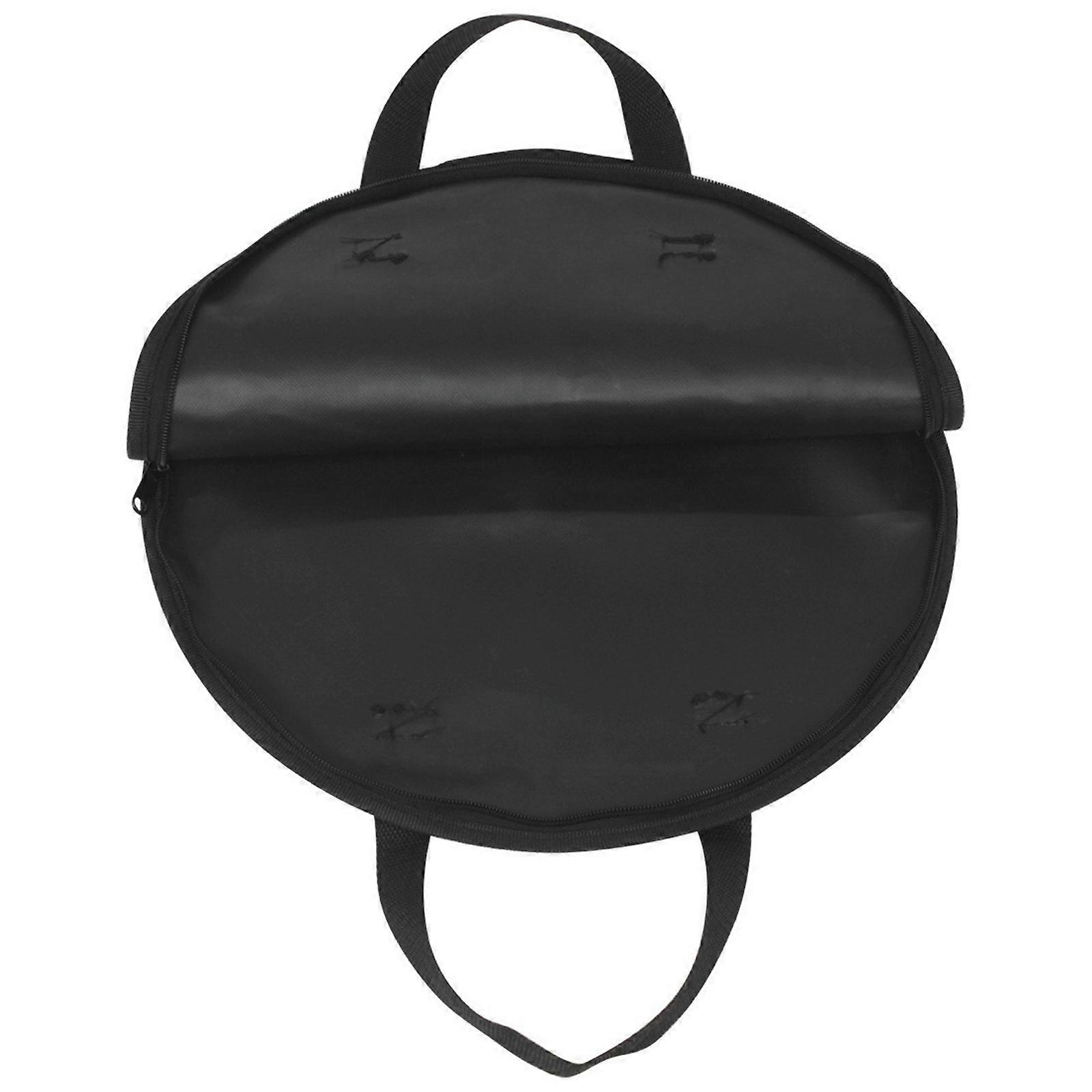 Black Drum Carrying Bag with Rustproof Zippers 10Inch Dumb Drum Practice Pad Bag Oxfords Cloth Carrying Bag Case Multicolor